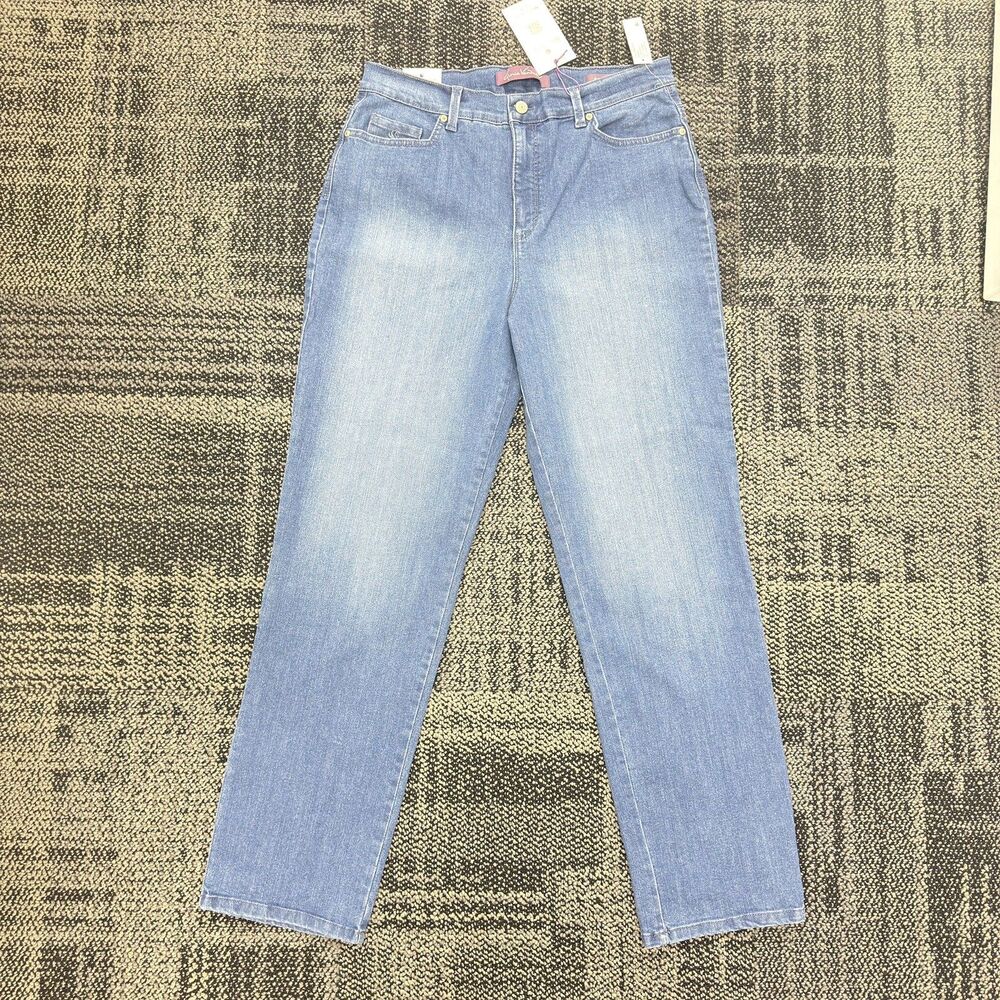 Gloria Vanderbilt Amanda Stretch Slimming Blue Jeans Size 14 NWT